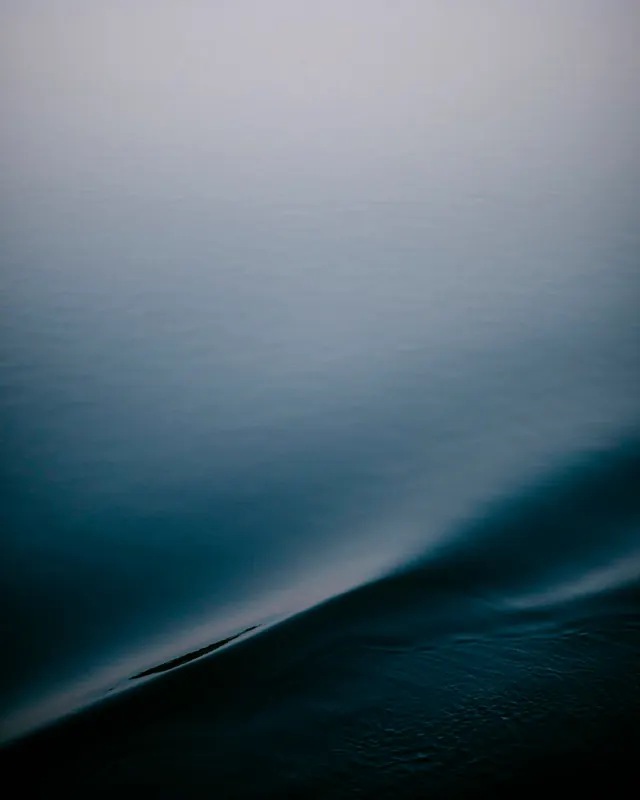 Abstract Blue Gradient Wave, minimal, abstract, cool