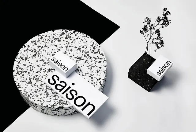 Saison Branding Mockup, minimal, monochrome, monochrome