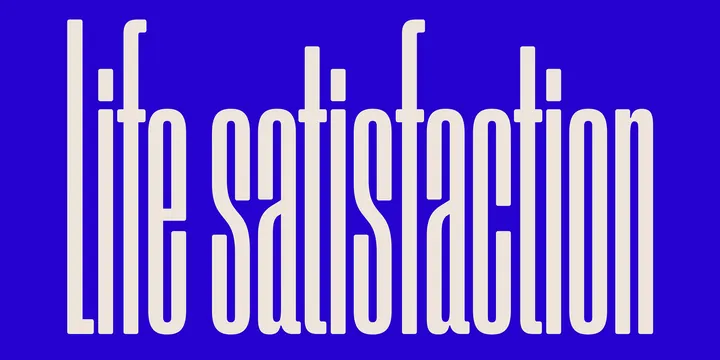 Life Satisfaction Typography