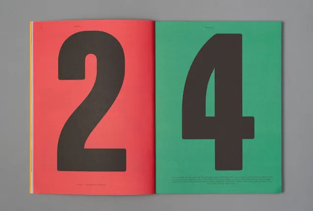 24 Numerical Graphic, minimal, swiss, high-contrast