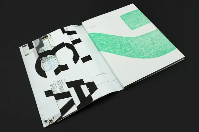 Abstract Geometric Identity Spread, brutalist, minimal, monochrome