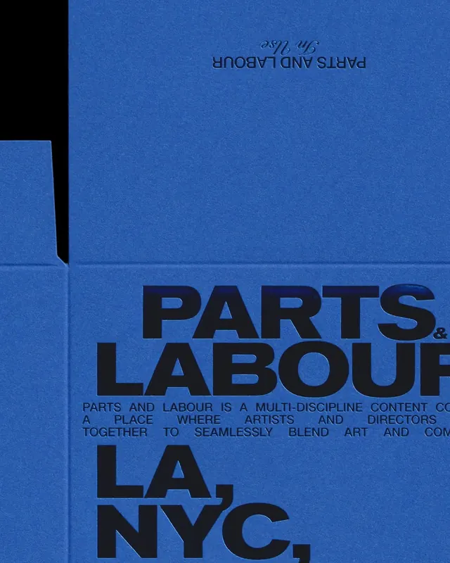 Parts and Labour Identity System, brutalist, neo-brutalist, high-contrast