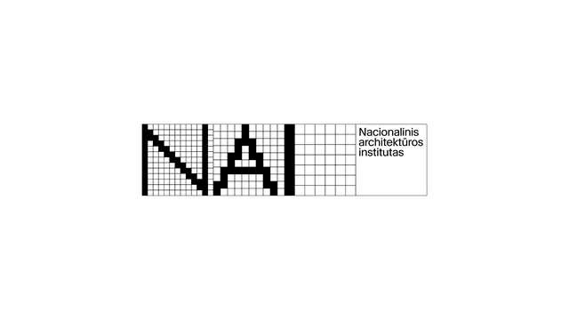 Grid-pixel type specimen with institutional letterforms, minimal, geometric, dark