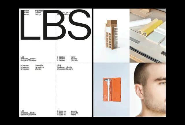 LBS Identity System, minimal, swiss, high-contrast
