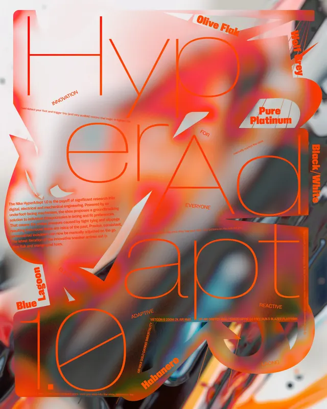 Abstract Typographic Collage, maximalist, brutalist, vibrant
