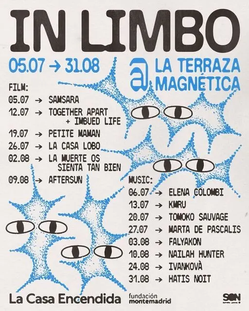 In Limbo film and music festival poster, abstract, organic, dark