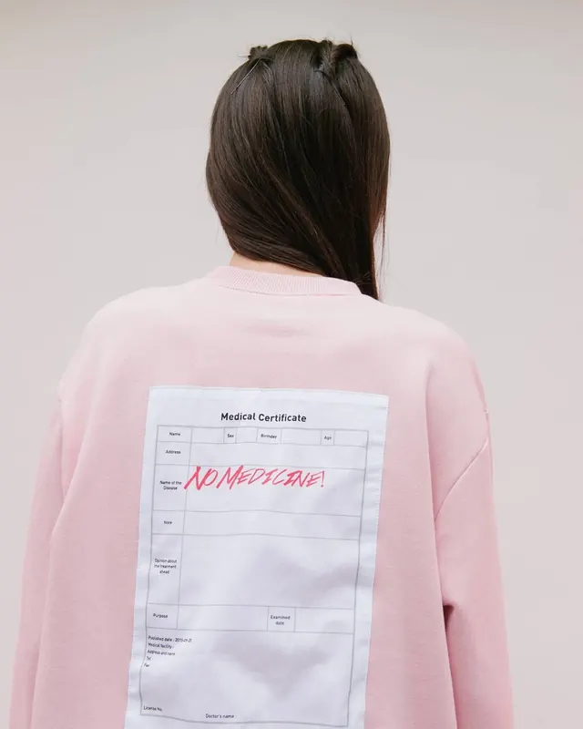 Pink Sweatshirt with Graphic Print, minimal, light-mode, pastel