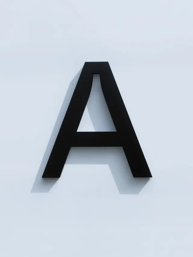 Letter A Shadow Graphic