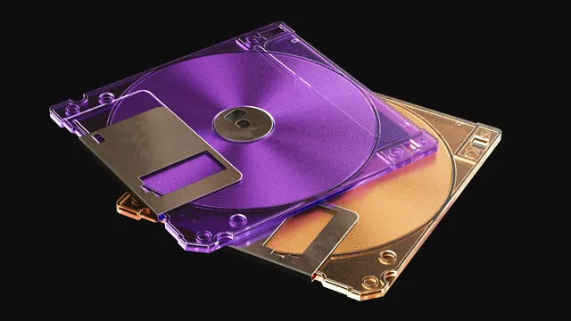 3D Floppy Disk Illustration