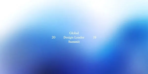 Radial blue gradient summit background, gradient-heavy, minimal, cool