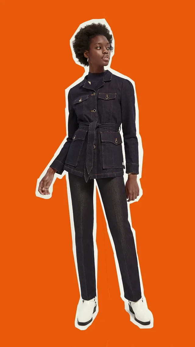 Inbetween Jackets | Military Denim Jacket, editorial, photographic, warm