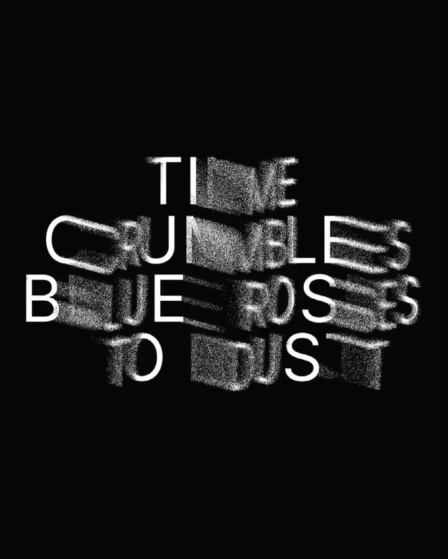 Time and rules typographic poster, dark-mode, typographic, dark