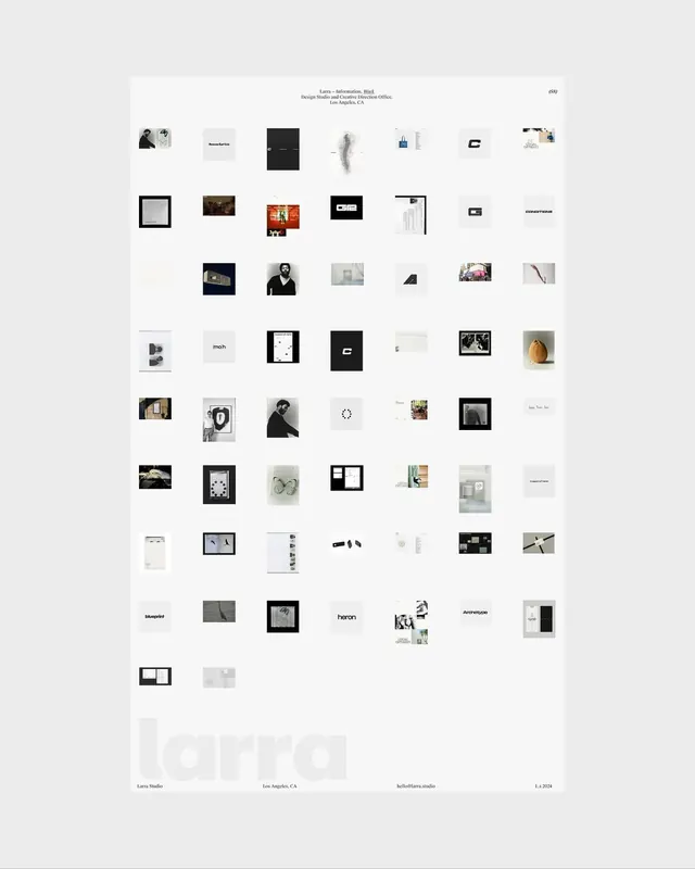 Minimalist poster grid layout specimen, minimal, geometric, light