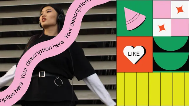 Editorial playful collage, editorial, playful, light