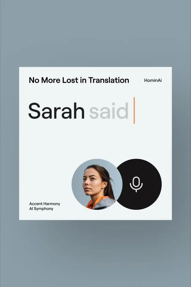 Voice interface product card, minimal, light-mode, light