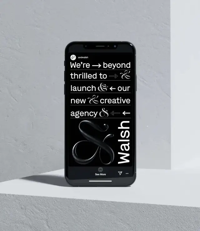 Creative Agency Launch Mockup, brutalist, neo-brutalist, monochrome