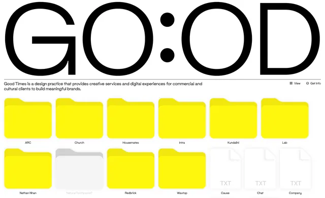 GO:OD Identity System, minimal, swiss, high-contrast