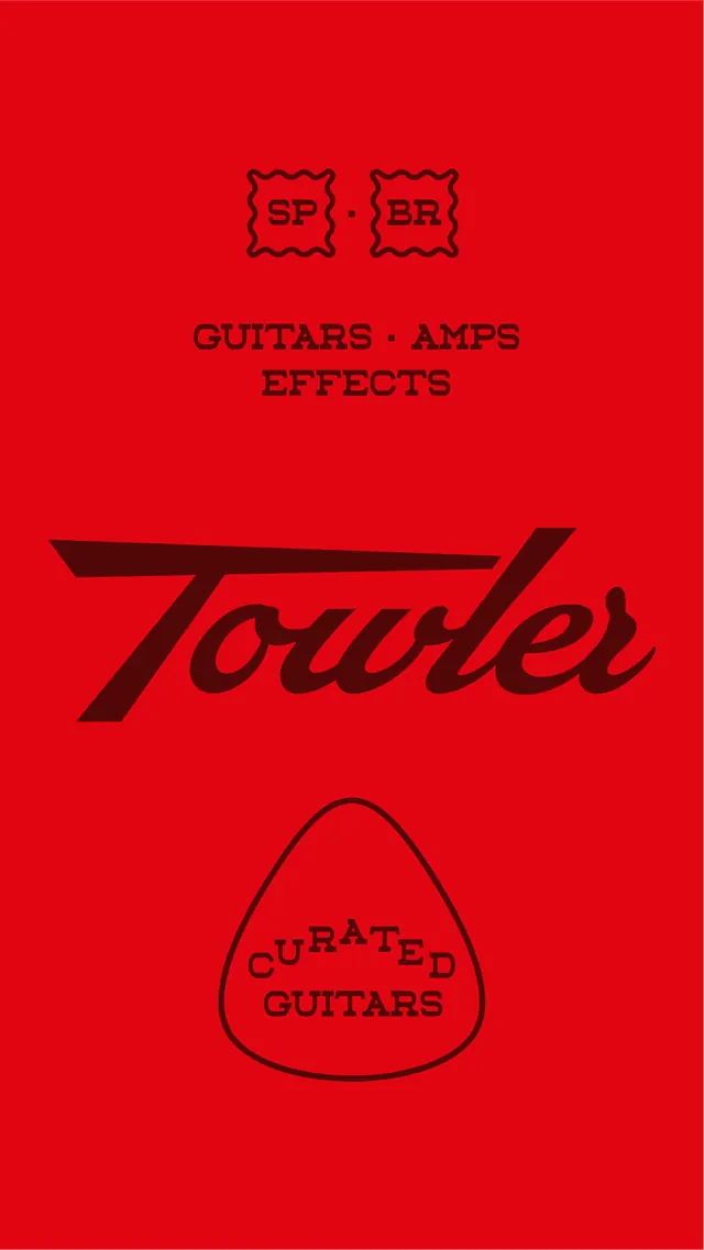 Touler Guitars Branding, minimal, geometric, high-contrast