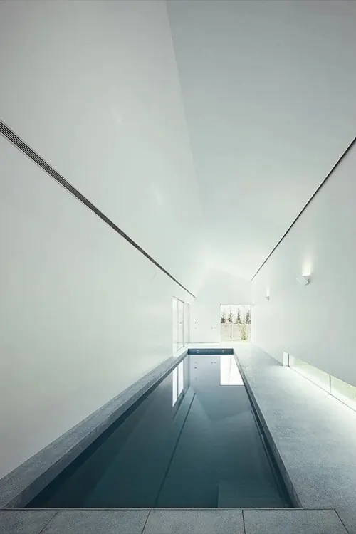 Minimalist Interior Corridor, minimal, corporate-clean, monochrome