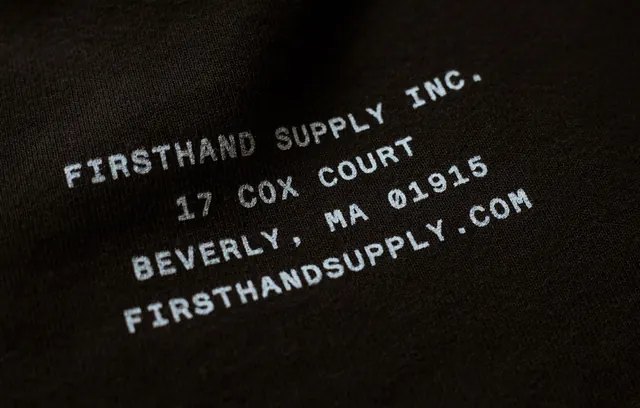 Firsthand Supply Inc. Typography Layout, minimal, monochrome, monochrome