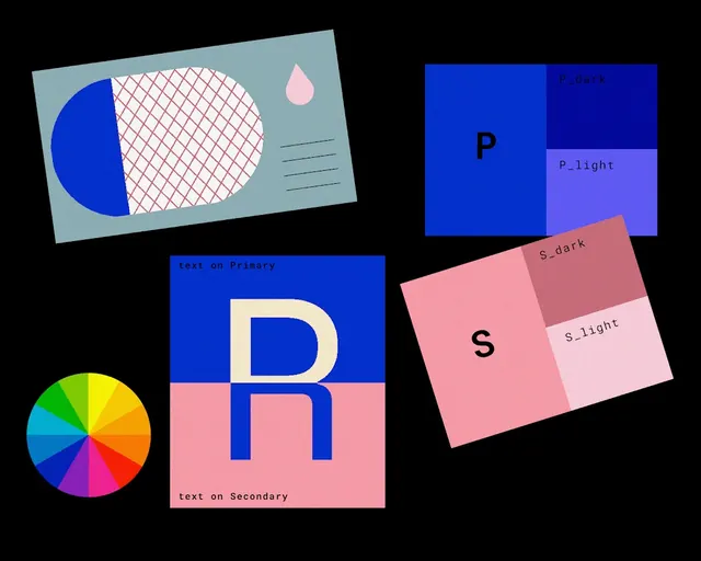 Geometric Letterform Identity System, minimal, swiss, vibrant