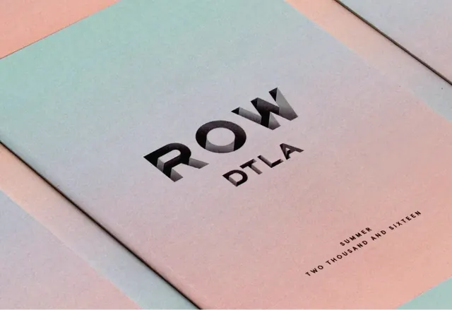 ROW DTLA Identity Mockup, minimal, light-mode, light
