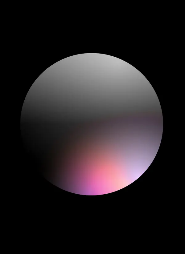 Gradient Sphere on Black, minimal, gradient-heavy, dark