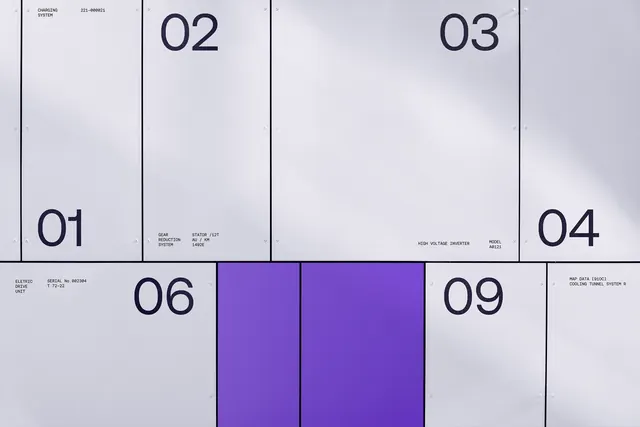 Grid-based layout system, minimal, swiss, light