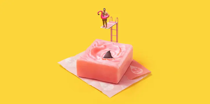 Pink Soap 3D Render