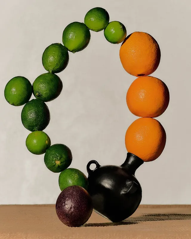 Abstract Spheres Composition, 3d-render, minimal, vibrant