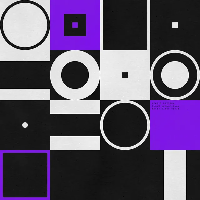 Geometric Grid Composition, minimal, swiss, high-contrast