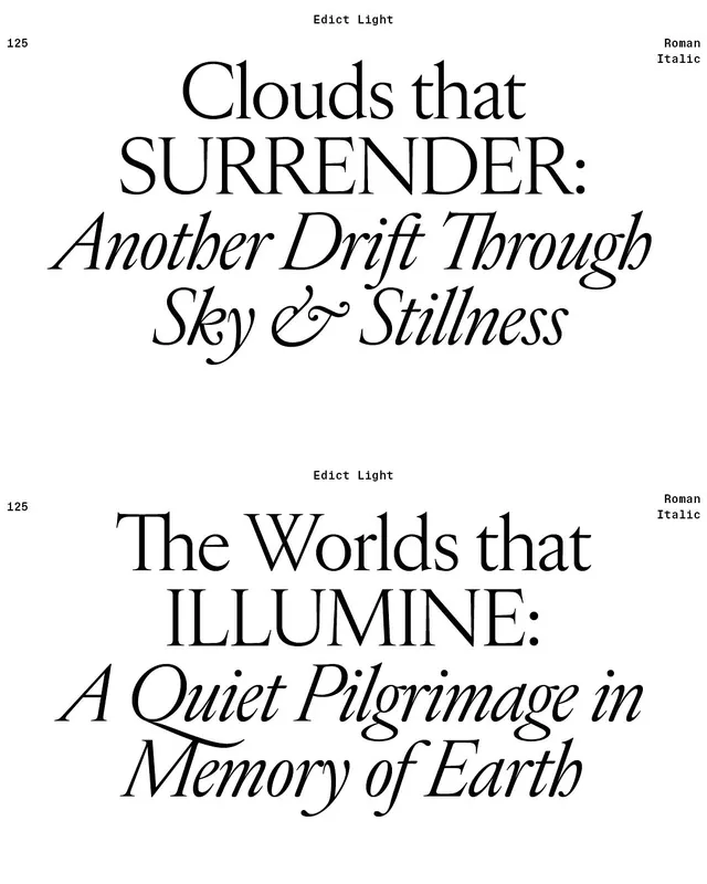 Poetic Typography Layout