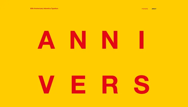 ANNIVERSARY Typography Layout