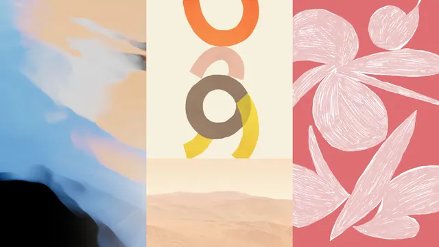 Abstract Organic Shapes and Textures, organic, minimal, warm