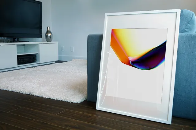 Abstract Gradient Art Mockup, minimal, abstract, vibrant