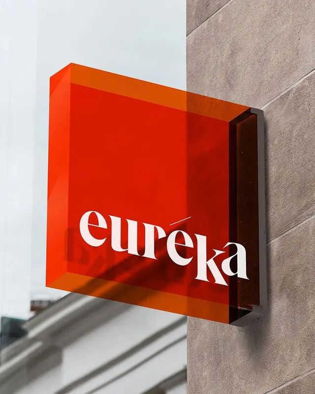 Eureka Signage, minimal, corporate-clean, vibrant