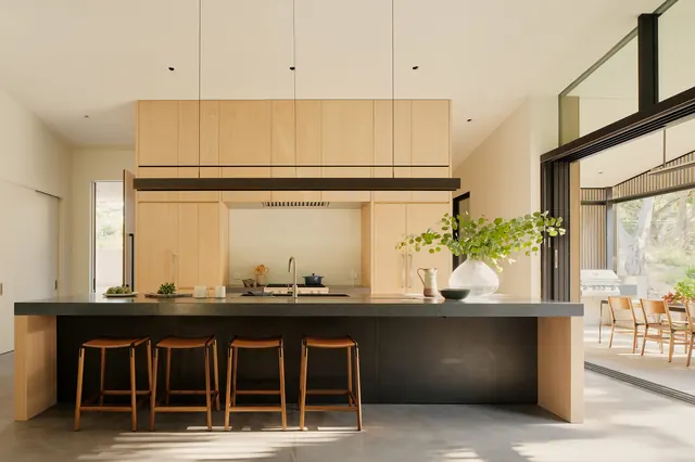 Modern Kitchen Interior, minimal, luxury, warm