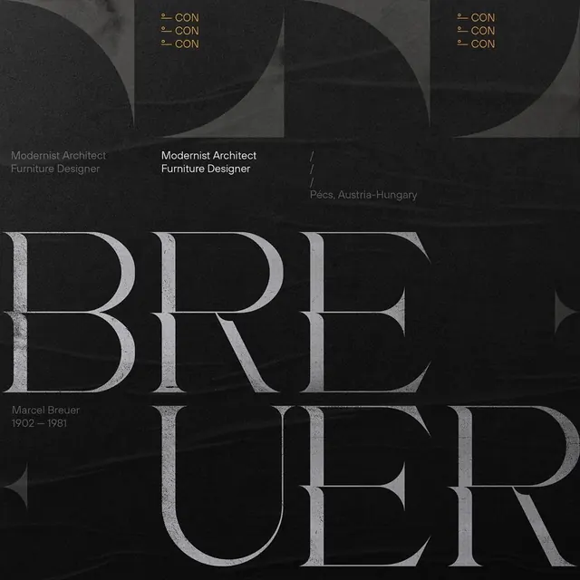 Breuer Architectural Identity, minimal, swiss, monochrome