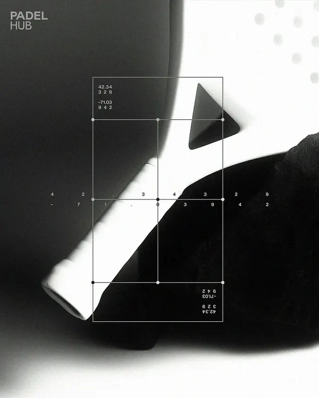 Padel Hub Technical Layout, minimal, swiss, monochrome