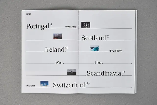 Minimalist Geographic Typography Layout, minimal, swiss, monochrome