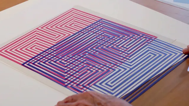 Geometric Maze Pattern, geometric, minimal, vibrant