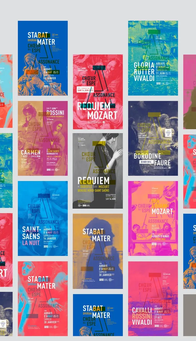 Multi-Brand Identity Grid, minimal, editorial, vibrant