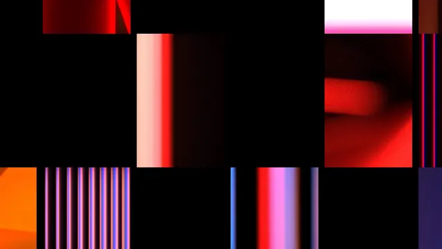 Abstract Red and Blue Gradient Composition, gradient-heavy, dark-mode, vibrant
