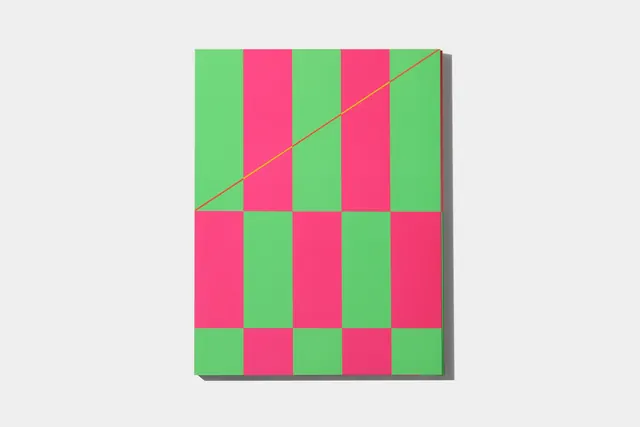 Red and Green Checkerboard Pattern, geometric, minimal, vibrant