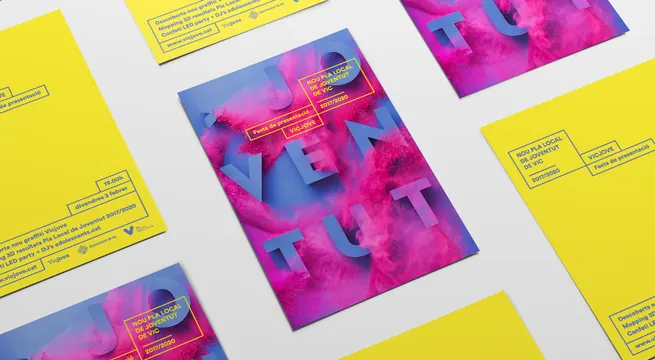 Abstract Geometric Graphic Composition, neo-brutalist, gradient-heavy, vibrant