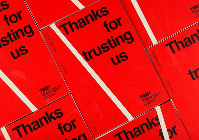 Red Thank You Cards, minimal, geometric, high-contrast