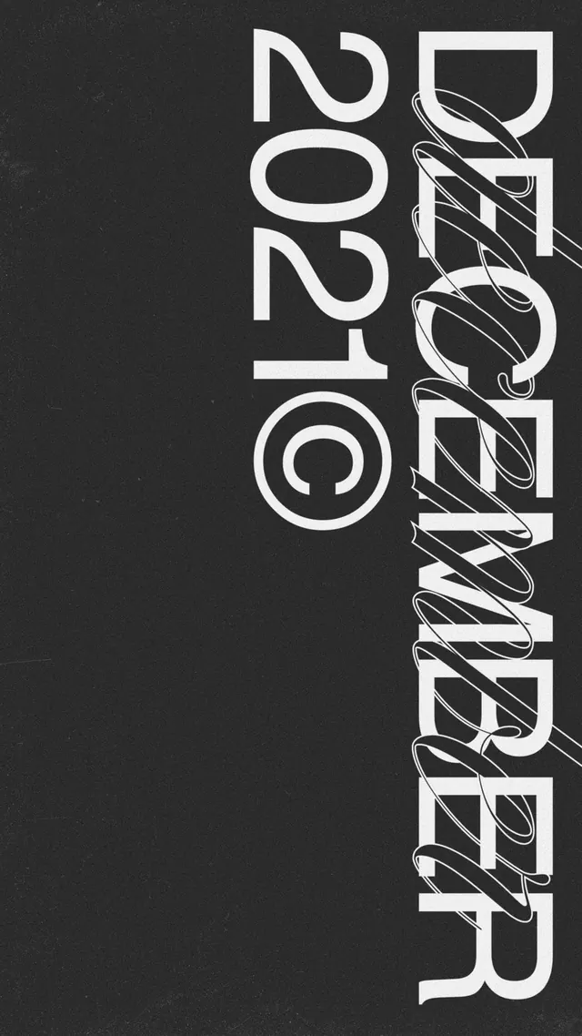 December 2010 Vertical Typography