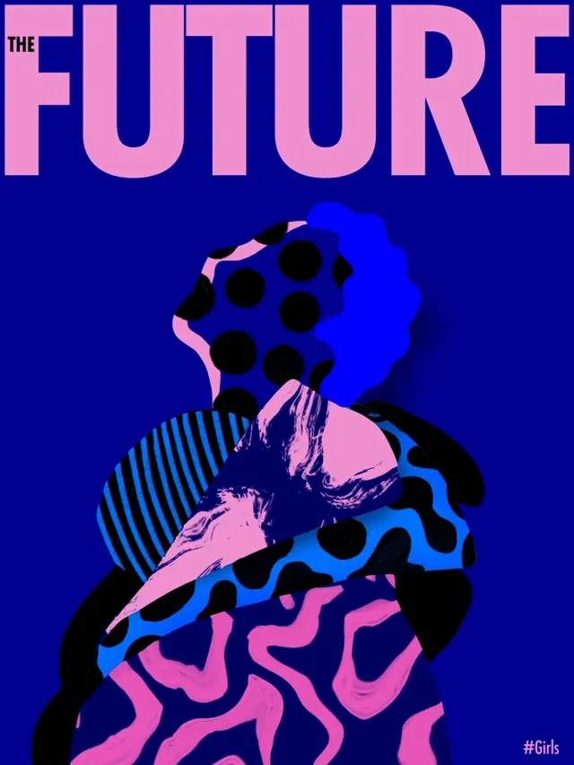 The Future Abstract Collage, maximalist, y2k, vibrant