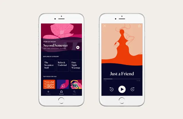 Mobile App Interface Mockup, minimal, light-mode, vibrant
