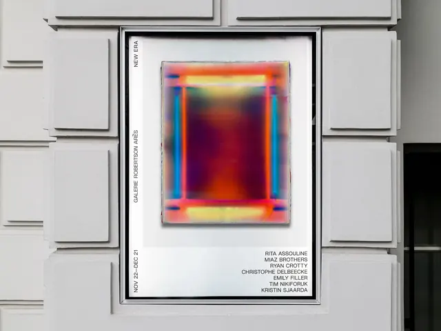 Abstract Gradient Poster, minimal, swiss, high-contrast
